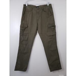 (Ju) Y2K GAP Cargo Pants Size 36 Surplus Green Flap Pocket Paratrooper Tactical